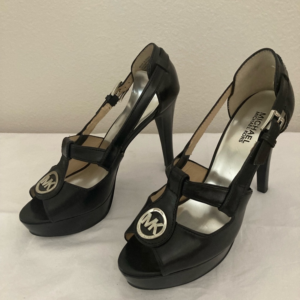 KORS Michael Kors Black Platform Heels